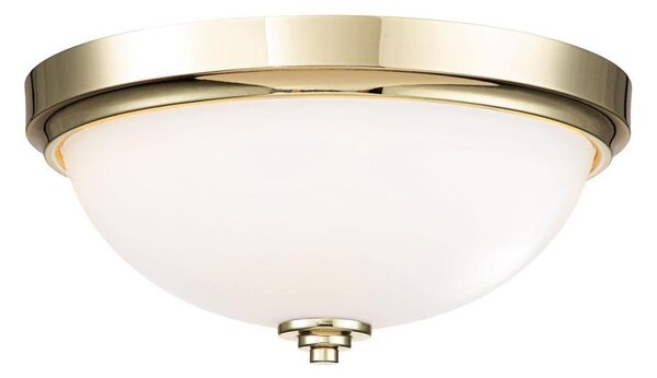 Feiss FE-MALIBU-F-BATH-PB Kúpeľňové stropné svietidlo MALIBU 2xE27/60W/230V IP44 zlaté