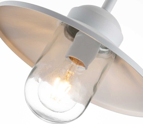 Elstead KLAMPENBORG-WHT- Vonkajšie svietidlo KLAMPENBORG 1xE27/60W/230V IP44 biela