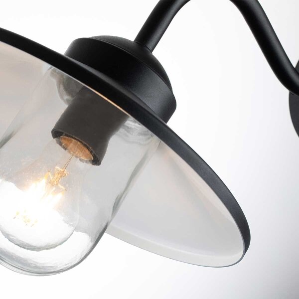 Elstead KLAMPENBORG-PIR-BK Vonkajšie svietidlo s PIR senzorom KLAMPENBORG 1xE27/60W/230V IP44