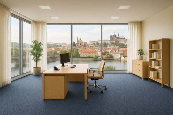 Den Braven , Metrážny koberec Lindau 39 Modrý, záťažový, na mieru, šíře 4m, modrá, resine, kancelária