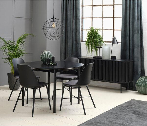 Čierna jedálenská stolička Unique Furniture Whistler