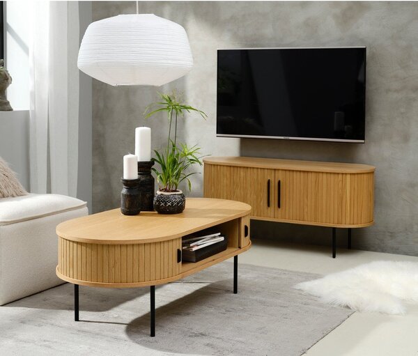 Čierny konferenčný stolík 60x120 cm Nola - Unique Furniture