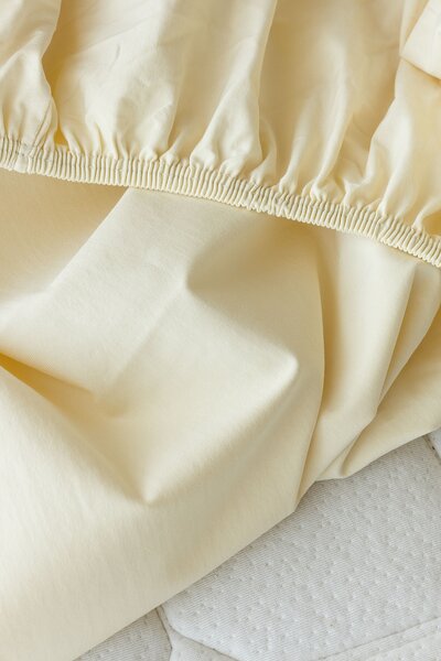 Prestieradlo Světle béžové ELASTAN PREMIUM Jersey s elastanem PREMIUM 90-100 x 200-220/40