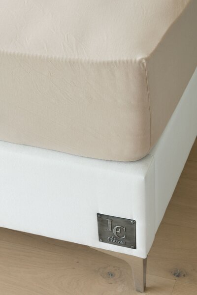 Prestieradlo Světle hnědé ELASTAN PREMIUM Jersey s elastanem PREMIUM 90-100 x 200-220/40
