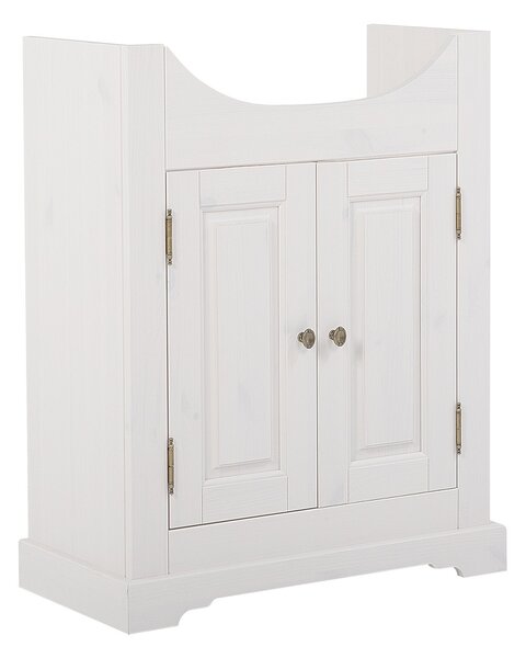 CMD Via Domo - Kúpeľňová skrinka pod umývadlo Romantic - biela - 65x81x35 cm