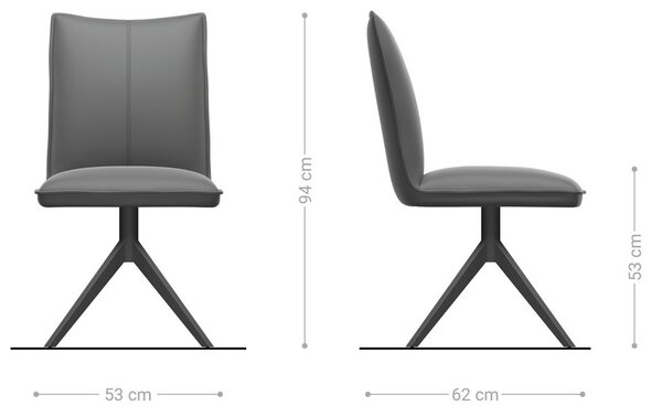DELIFE Jedálenská stolička Lelio-Flex bouclé mäkký béžová krížová podstava široká grafitová 360° otočná hojdacia funkcia vrecková pružina