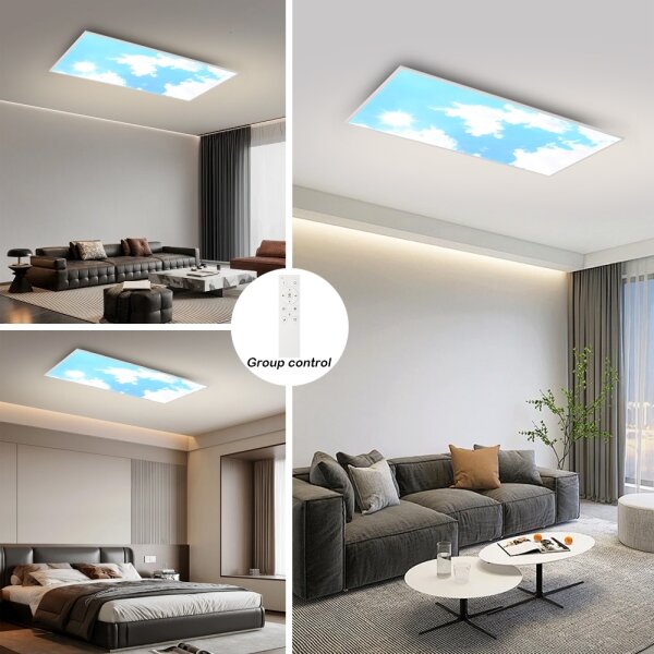 Brilagi - LED stmievateľné stropné svietidlo SLIMFRAME SKY LED/80W/230V 120x60 cm + diaľkové ovládanie