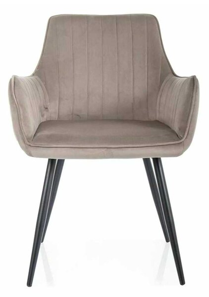 Jedálenská stolička Viona Velvet, béžová