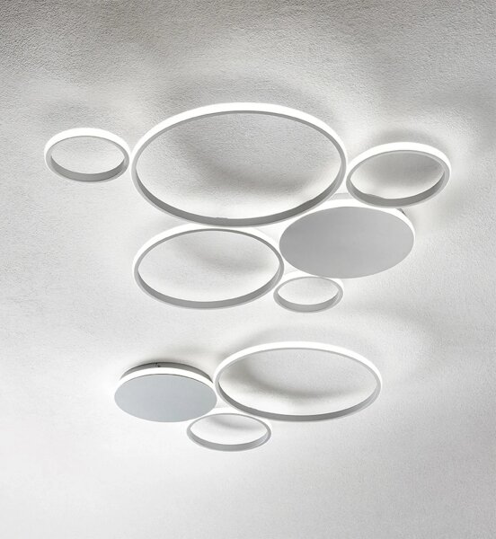 Ondaluce - LED stmievateľné stropné svietidlo POIS LED/68W/230V strieborné