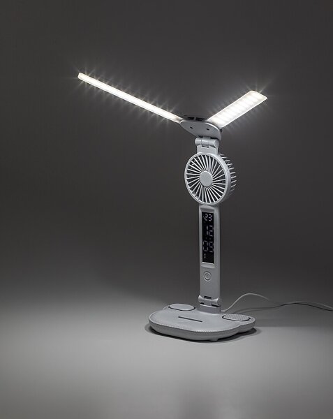 Rabalux 74030 - LED stmievateľná stolová lampa s ventilátorom NOVILO LED/7W/5V