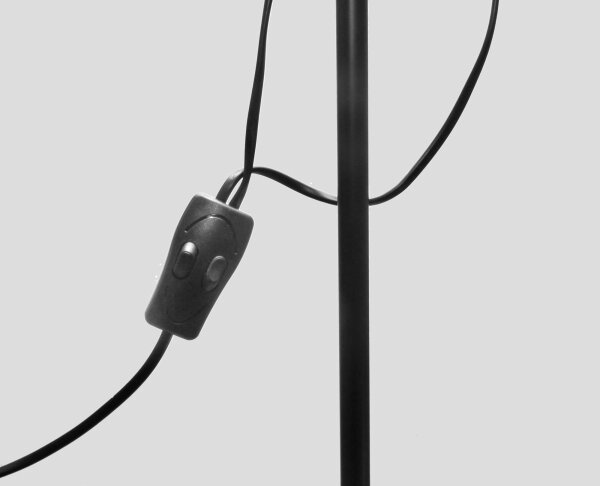 Stojacia lampa WENDY 1xE27/100W/230V + 1xE14/40W čierna