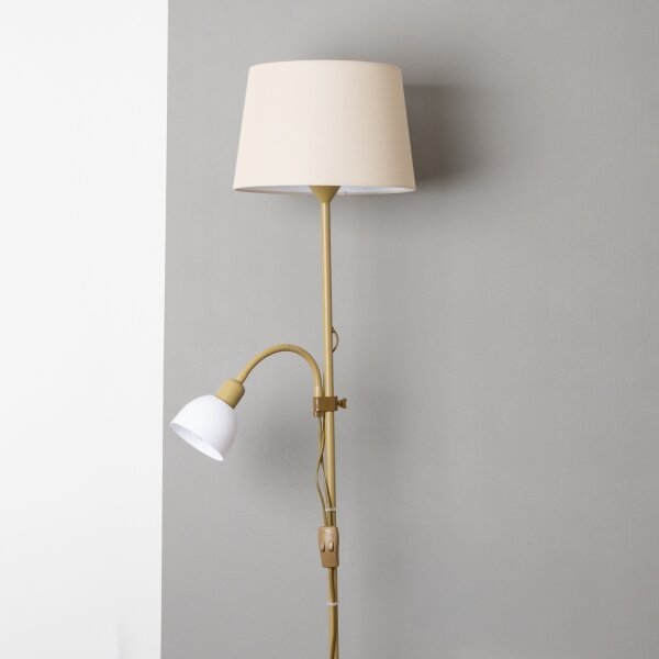 Brilagi - Stojacia lampa CERIA 1xE27/100W/230V + 1xE14/25W zlatá/béžová