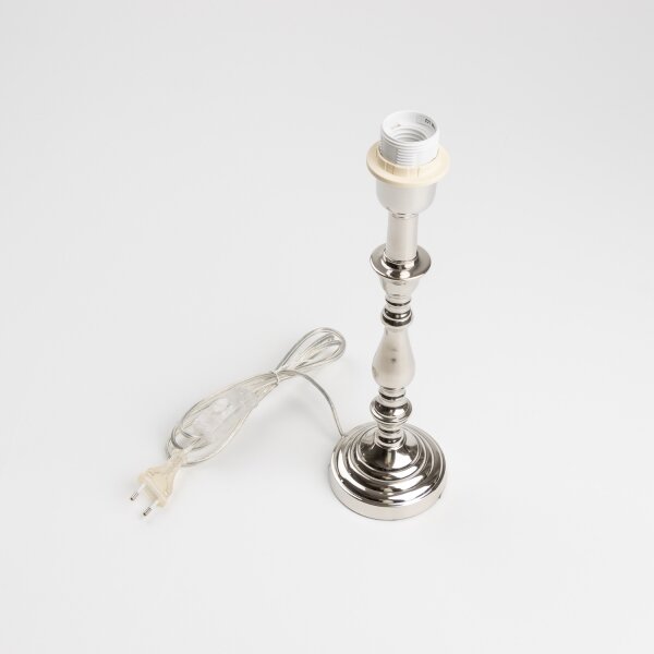 Brilagi - Stolová lampa CERIA 1xE27/60W/230V pr. 30 cm lesklý chróm/sivá