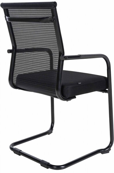 Set 2 kresiel pre návštevníkov Denny čierny rám - čierna