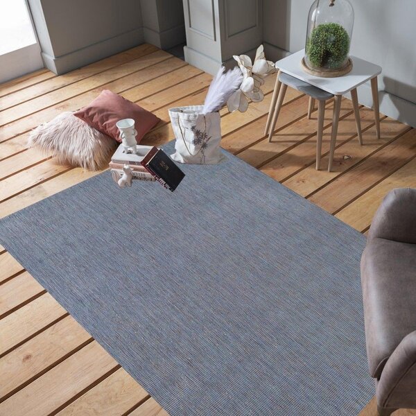 Jednostranný koberec v džínsovej farbe Modrá Šírka: 200 cm | Dĺžka: 290 cm