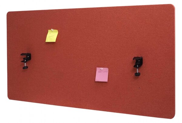Akustický panel na stôl HWC-G75 - dvojstenná látka/textil - 60x120 - hnedá