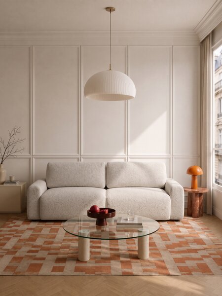 Sofa Velamo s funkciou spania - svetlá béžová szenil Bella 05
