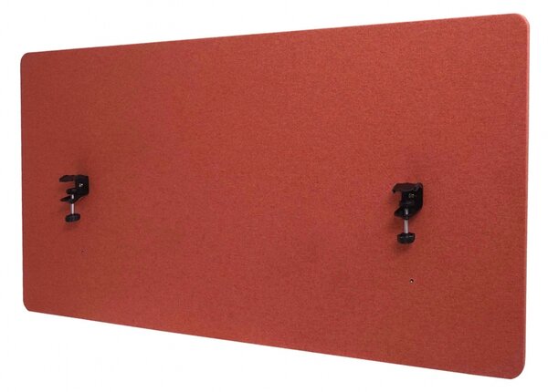 Akustický panel na stôl HWC-G75 - dvojstenná látka/textil - 60x120 - hnedá
