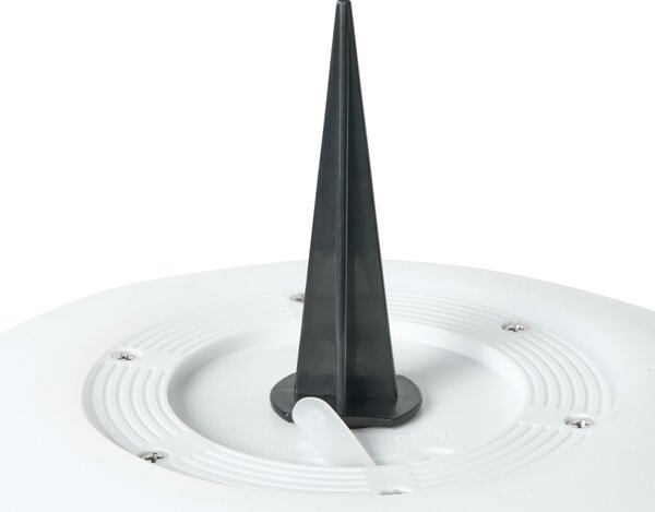 Vonkajšie guľaté LED svietidlo biele syntetický materiál 26 cm IP67 vodoodolné s diaľkovým ovládaním záhradné osvetlenie