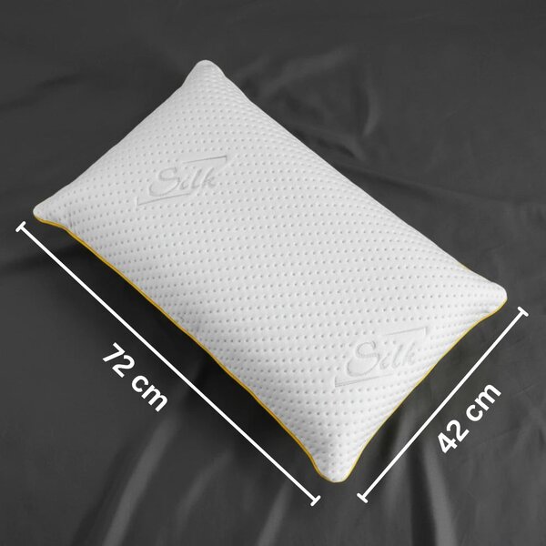 Azonelo Vankúš z pamäťovej peny Azonelo výška 12 cm - poťah s hodvábom