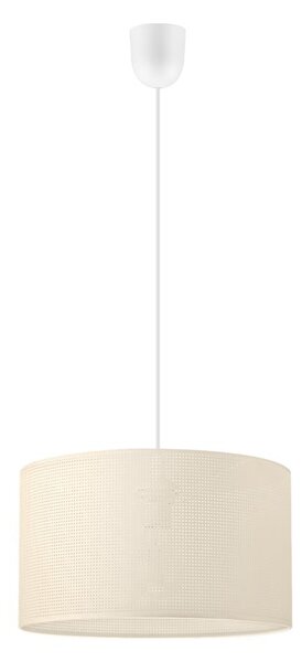 Závesné svietidlo na lanku SIRJA PLISADO 1xE27/15W/230V pr. 35 cm krémové