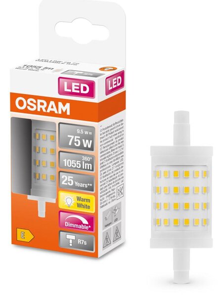 LED Stmievateľná žiarovka R7s/9,5W/230V 2700K 78 mm - Osram