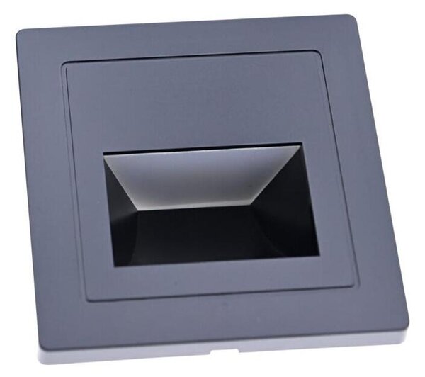 LED schodiskové svietidlo LED/3W/230V 6000K čierna