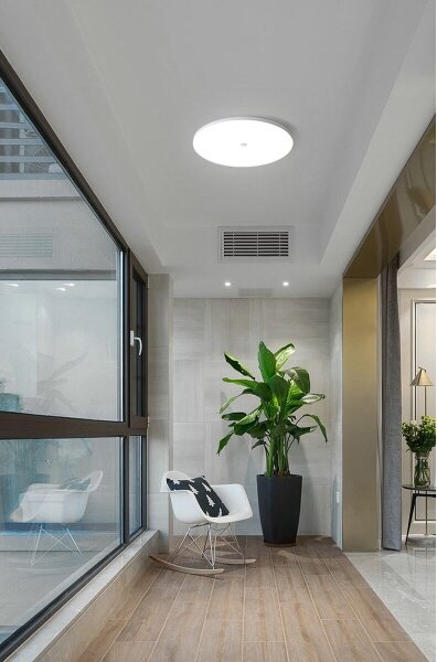 LED stropné svietidlo so senzorom súmraku a pohybu MORETTI 24W/230V pr. 30 cm IP40 6500K