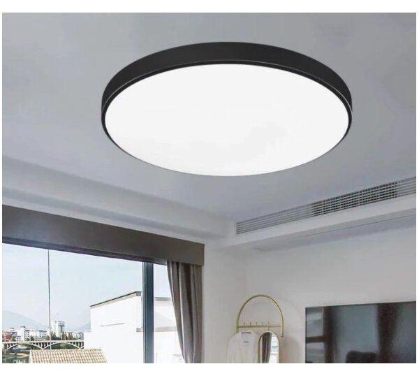 LED Kúpeľňové stropné svietidlo CARTER LED/12W/230V 6000K IP44 pr. 22 cm čierna