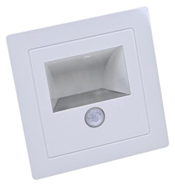 LED Schodiskové svietidlo so snímačom pohybu a súmraku LED/3W/230V 3000K biela