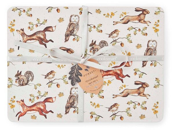 Korkové prestieranie 4 ks 21x29 cm Forest Fable – Cooksmart ®