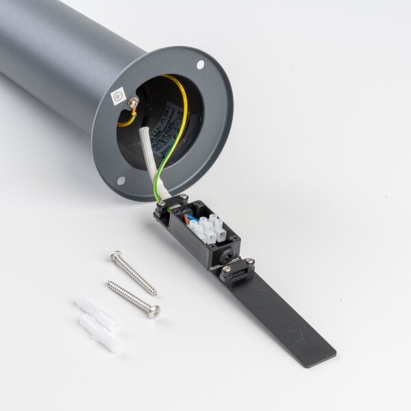 BRILAGI - Vonkajšia lampa s pohybovým čidlom ELIA 1xE27/20W/230V IP44 50 cm antracit