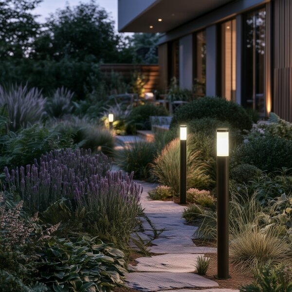 BRILAGI - Vonkajšia lampa ELIA 1xE27/20W/230V IP44 100 cm antracit