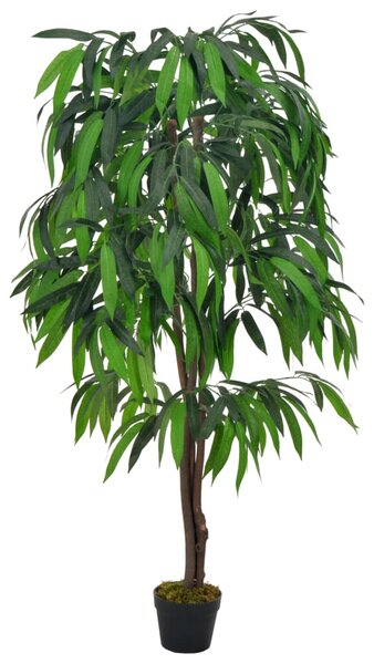 Umelá rastlina mangovník s kvetináčom 140 cm zelená