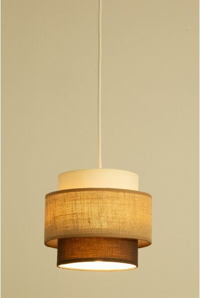 Brilagi - Závesný luster na lanku RESNA 3xE27/60W/230V pr. 45 cm béžová/čierna