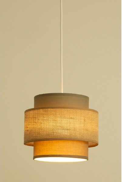 Brilagi - Závesný luster RESNA 1xE27/60W/230V pr. 20 cm hnedá/béžová