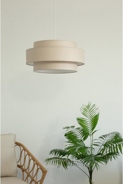 Brilagi - Závesné svietidlo na lanku RESNA 1xE27/60W/230V priemer 40 cm béžové