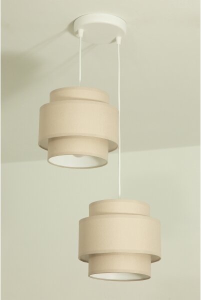 Brilagi - Luster na lanku RESNA 2xE27/60W/230V pr. 30 cm béžový
