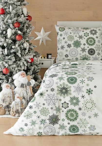 Obliečky Green Stars Bavlna deluxe 1x 140/200, 1x 70/90