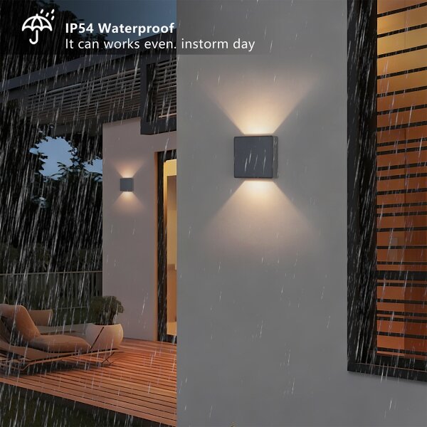 Brilagi - LED Vonkajšie nástenné svietidlo DOUBLERAY LED/6W/230V antracit IP54
