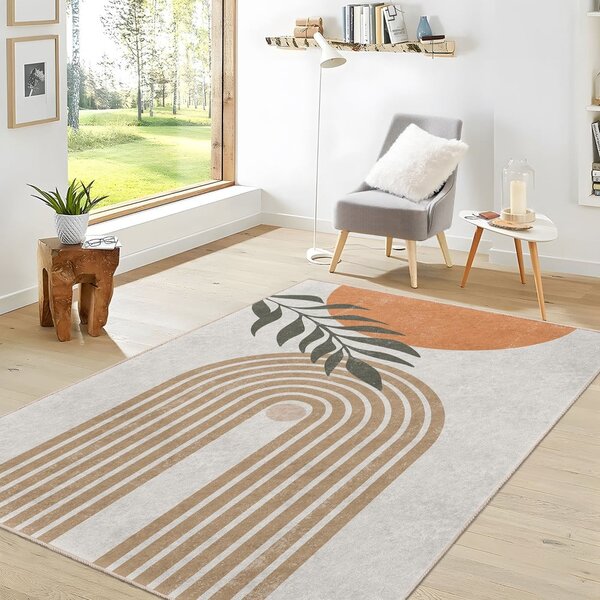 Krémový prateľný koberec 80x150 cm Dot Arch – Mila Home