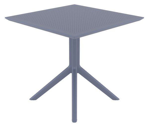 Stôl Sky 80 - v74 x 80 x 80 cm - Tmavo sivá