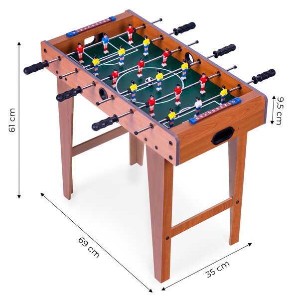 EcoToys Stolný futbal 69x35 cm (drevený futbalový stôl) ECOTOYS