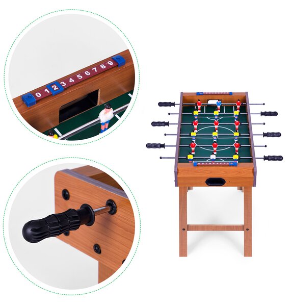 EcoToys Stolný futbal 69x35 cm (drevený futbalový stôl) ECOTOYS