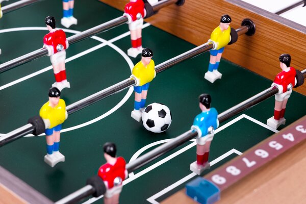 EcoToys Stolný futbal 69x35 cm (drevený futbalový stôl) ECOTOYS