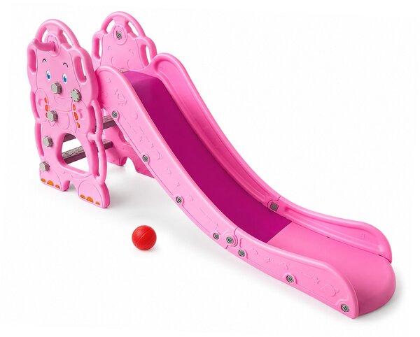 Aga4Kids Šmykľavka s držadlom 170 cm Ružová