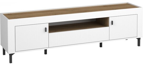 MEBLINE Komoda RTV MOSSO 08 biela