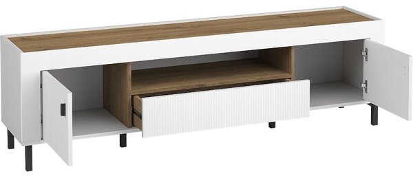 MEBLINE Komoda RTV MOSSO 08 biela