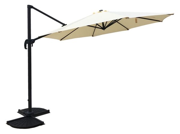 Krémový slnečník 300x300 cm Deluxe – Garden Pleasure