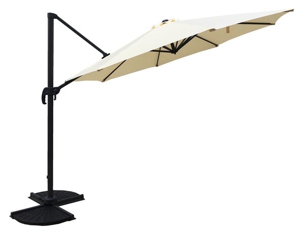 Krémový slnečník 300x300 cm Deluxe – Garden Pleasure